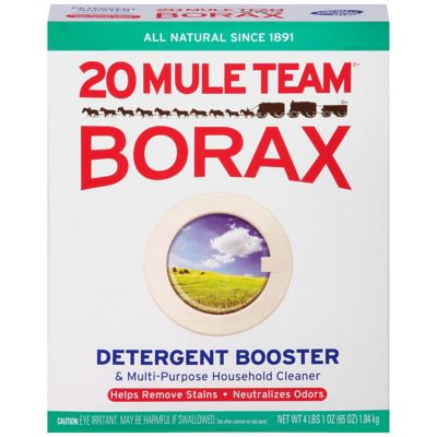 20 Mule Team® All Natural Borax Detergent Booster & Multi-Purpose Household Cleaner, 65 Ounce, 6 Count