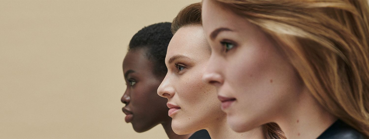 Side profiles of three woman with powerful looks