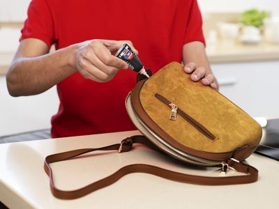 How to repair a fabric or leather bag clasp with super glue