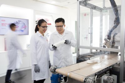 Footwear adhesive application center opening by Henkel Vietnam