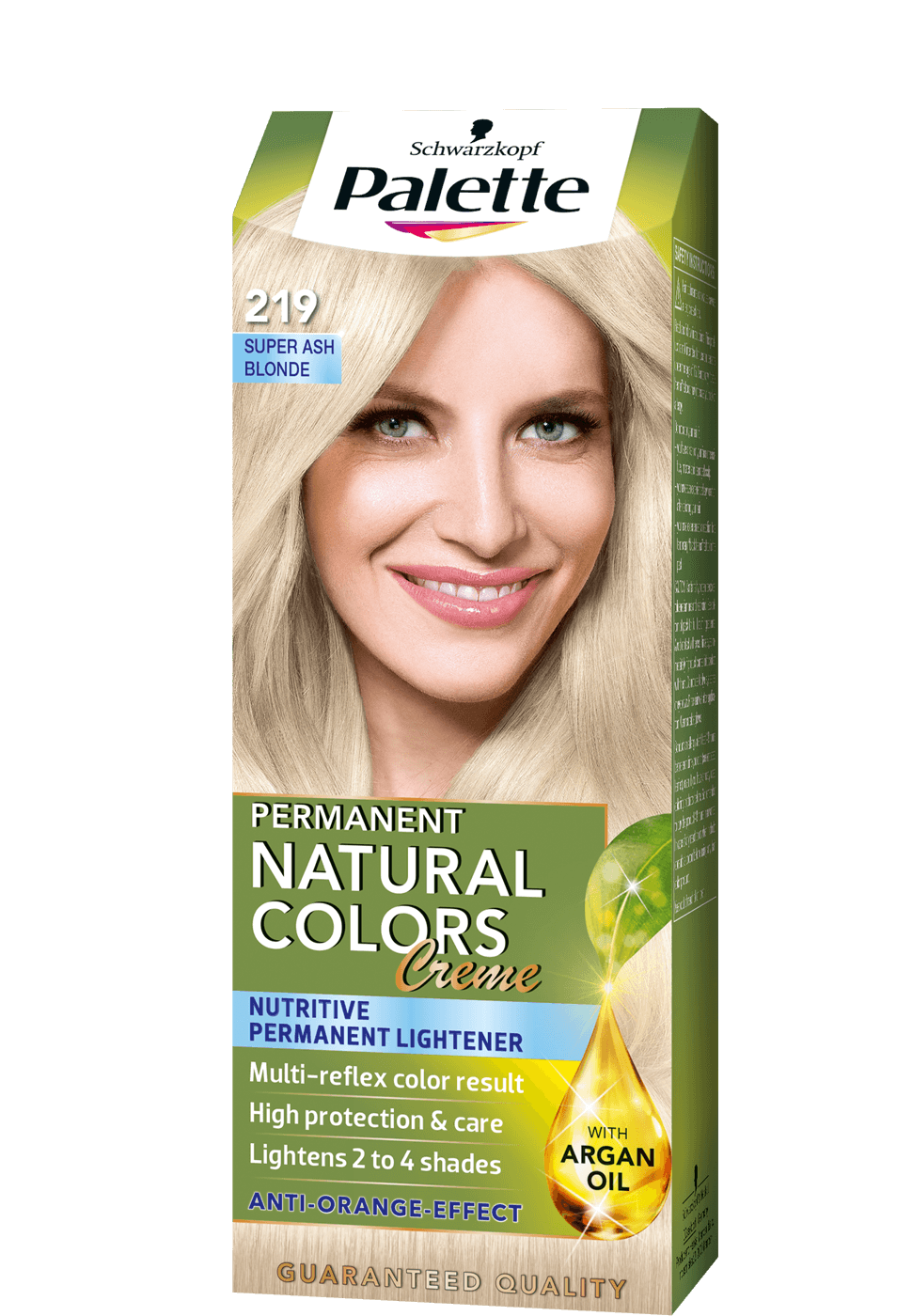 Palette фитолиния стойкая крем краска для волос 219 холодный блондин