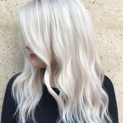 Platinum Blonde with a Warm Touch