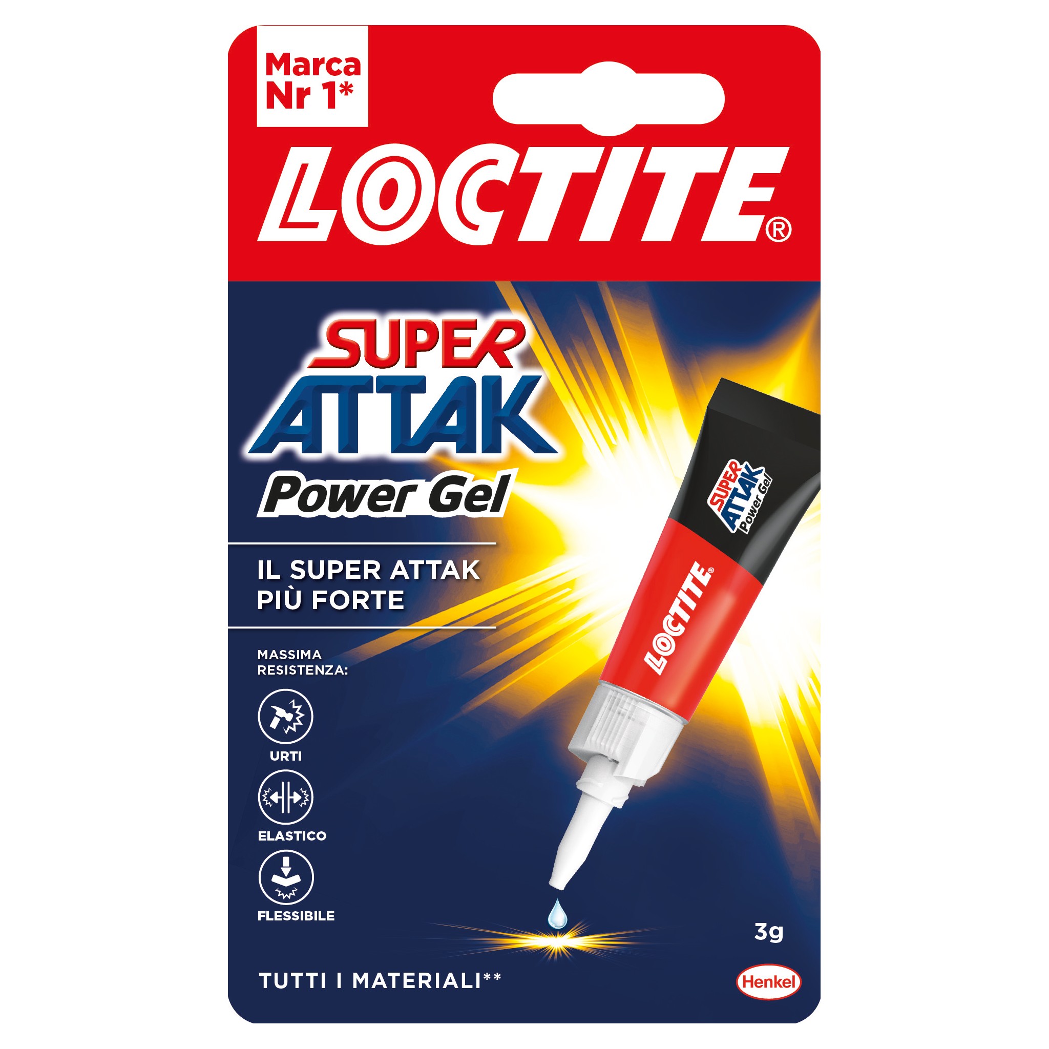Loctite Super Attak Power Gel (Reparto cancelleria)