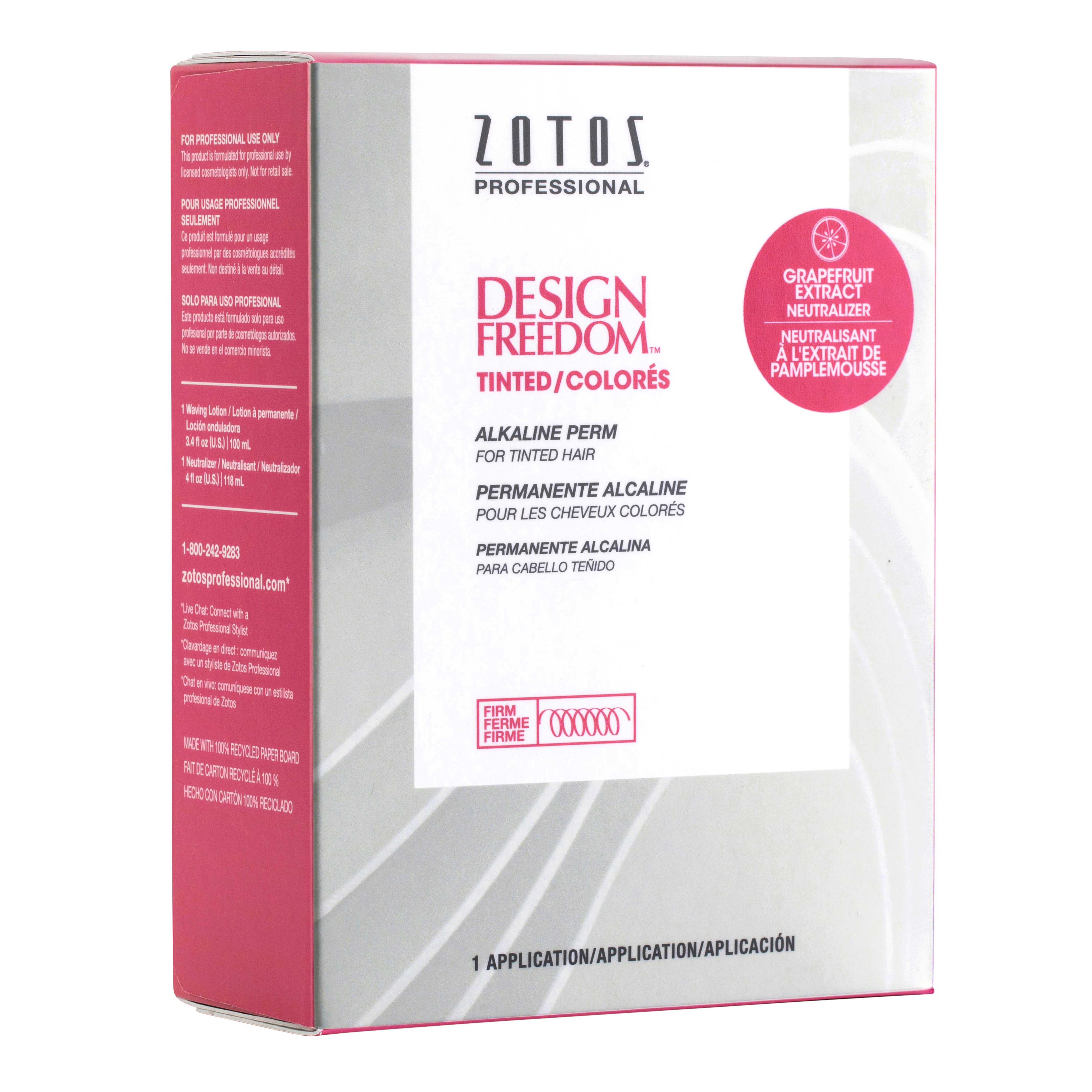 Zotos Design Freedom Tinted Alkaline Perm Firm