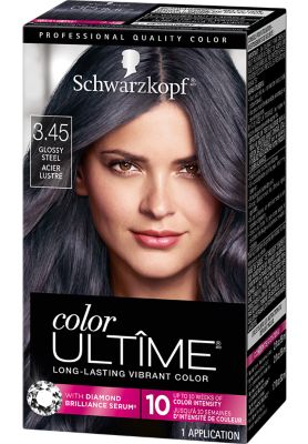 Schwarzkopf Color Ultime Metallic Permanent Hair Color Cream - 3.45 Glossy Steel