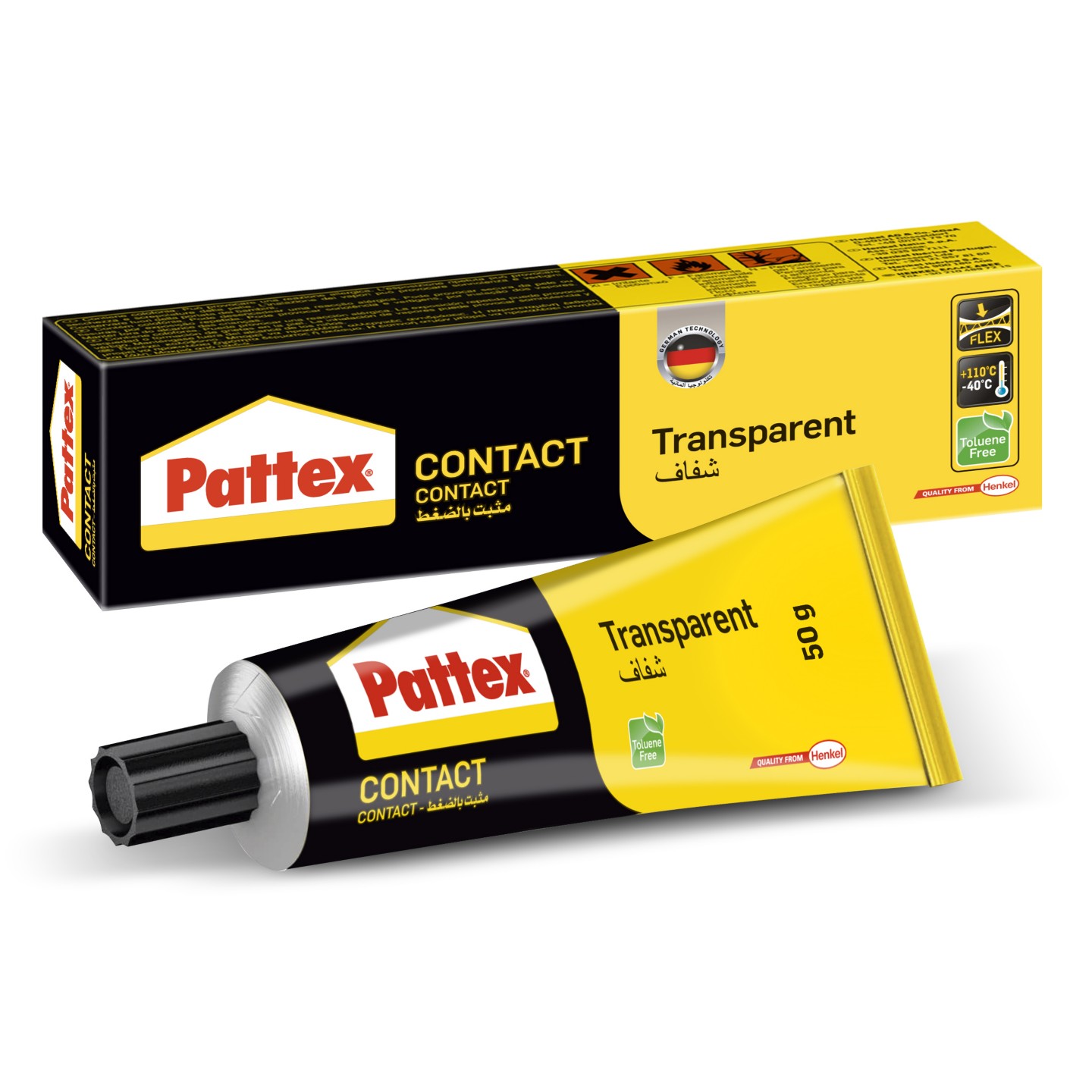 Opitec Espana  Cola de contacto Pattex transparente, 50 g