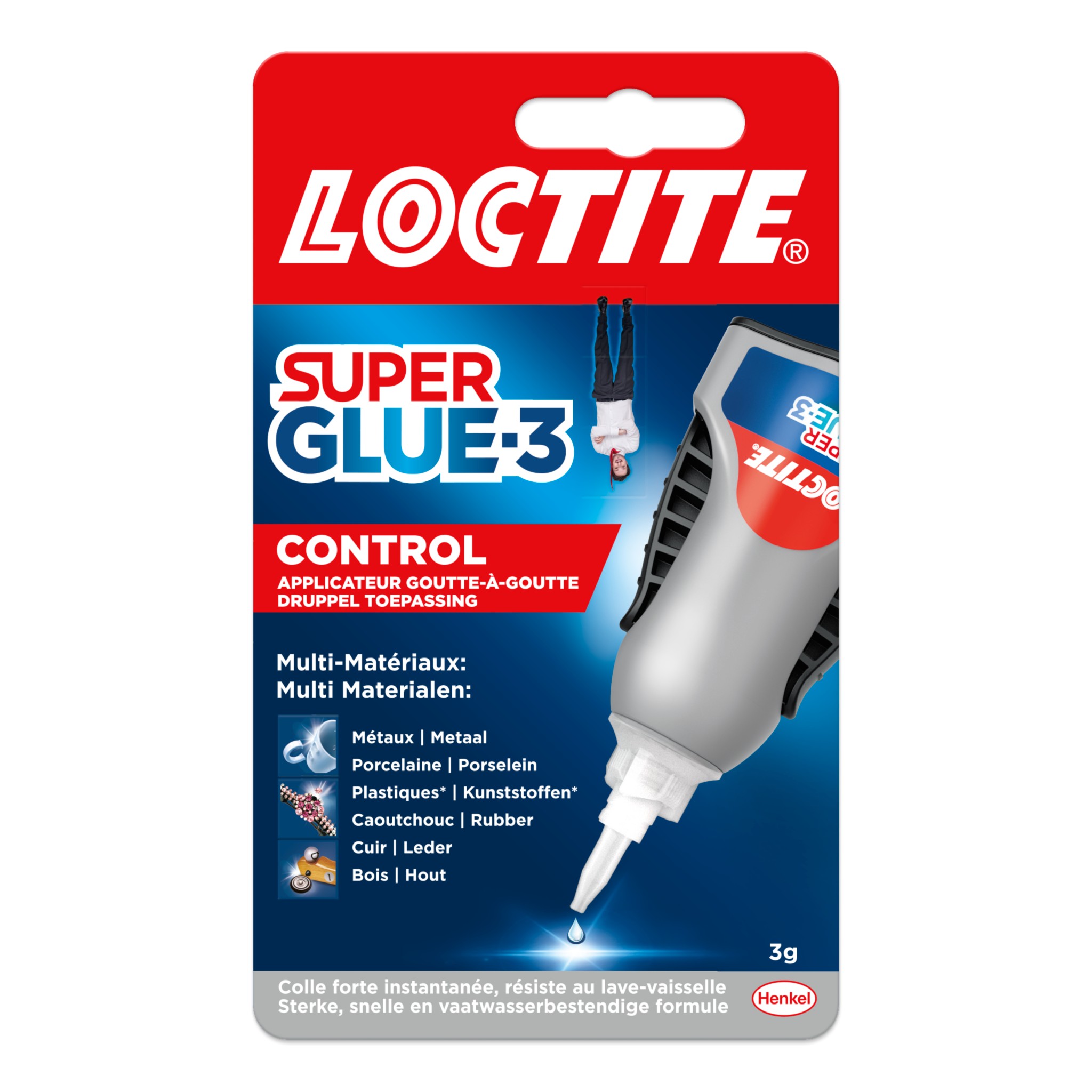 Colle super glue 3 Loctite E 401 5g - Lubrifiant sur La Bécanerie