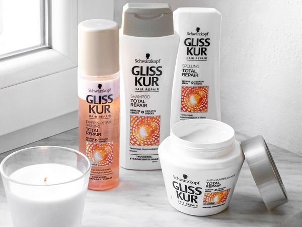 The range of Gliss Total Repair products