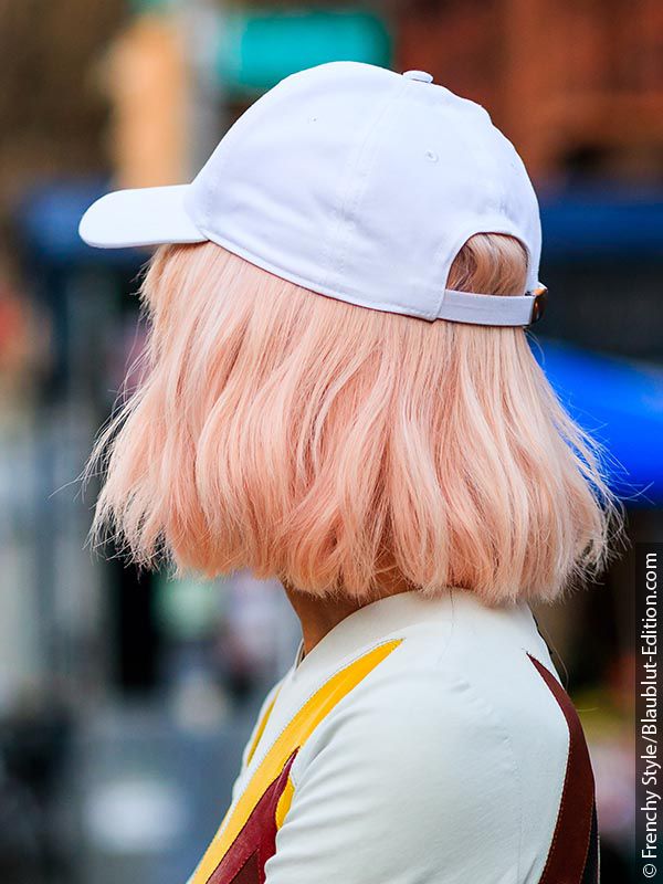 Cheveux rose gold