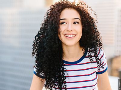 tight curly hair