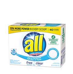 all® free clear Powder Detergent #1 Dermatologist Recommended Brand