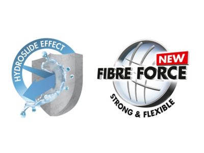 Logo Hydroslide Effect oraz Fibre Force