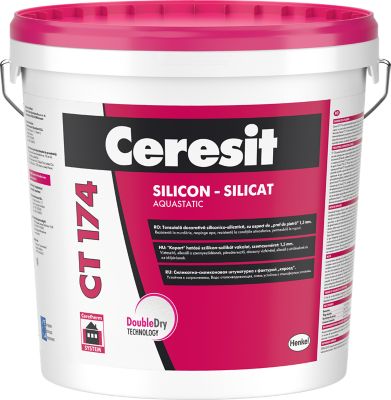 CERESIT CT 174 Силикат-силиконова мазилка – зърнеста структура - CERESIT