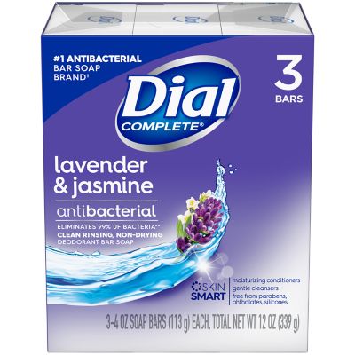 Lavender Scented Jasmine Antibacterial Bar Soap Dial