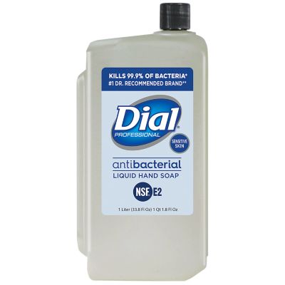 Dial Sensitive Skin Antibacterial Liquid Hand Soap 1L Dispenser