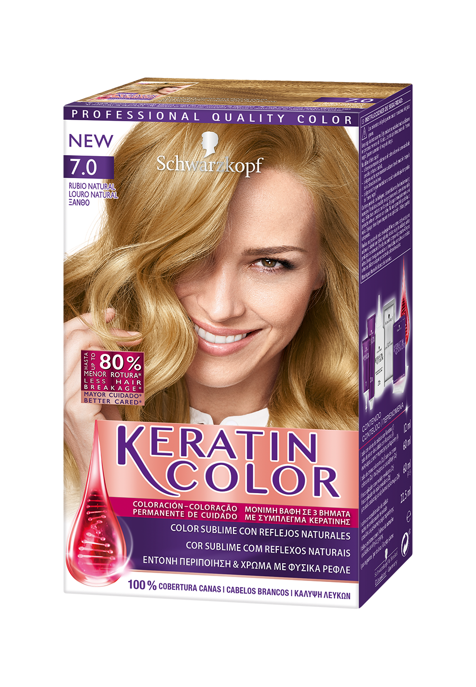 Coloração de Cuidado com Keratina