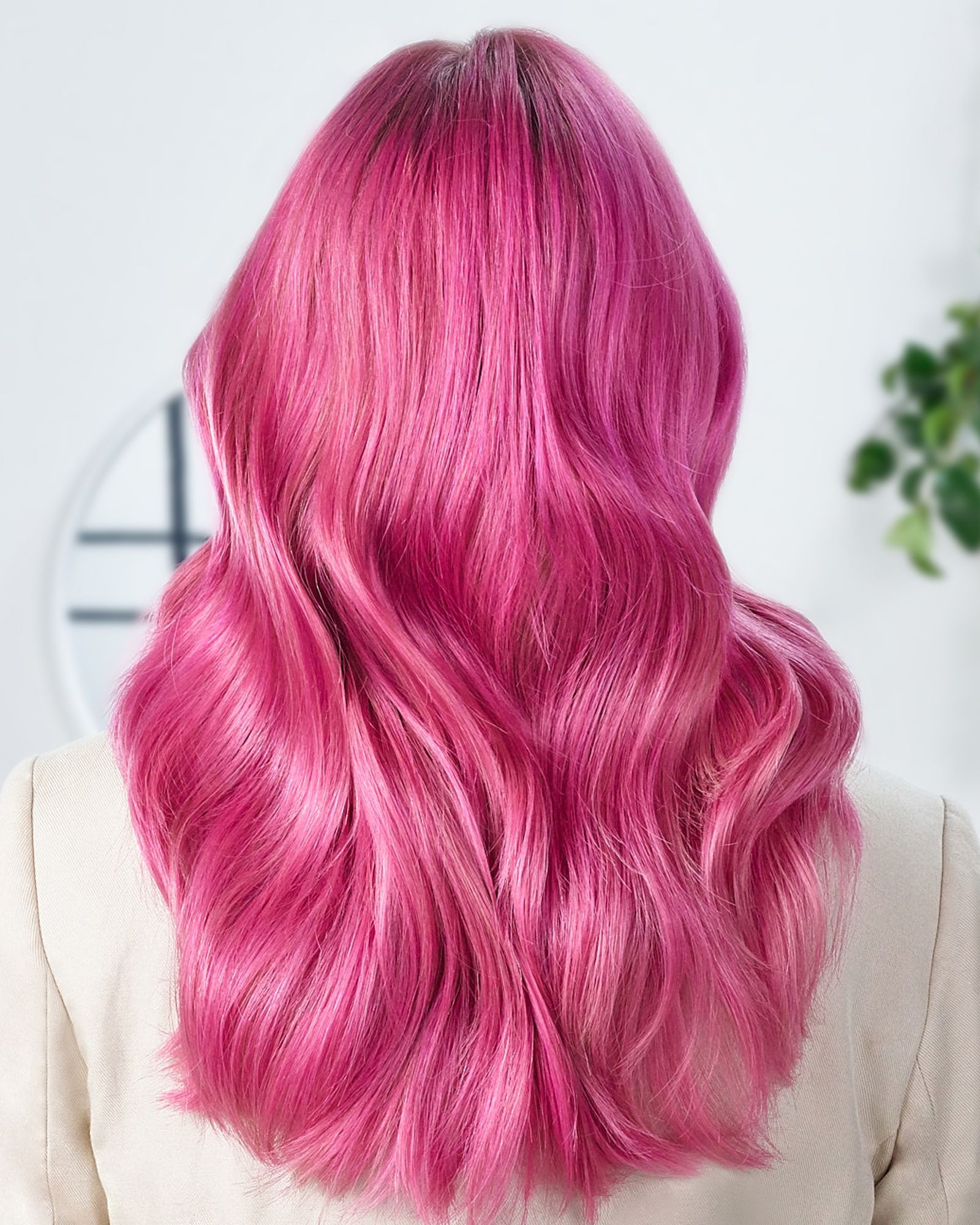 Cheveux roses