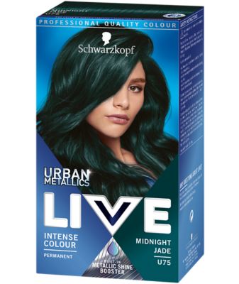 LIVE Urban Metallics Permanent Green Hair Dye Midnight Jade