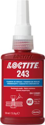 Loctite 243 Fijador de Roscas, Resistencia Media - Removible - Botella 1  Litro