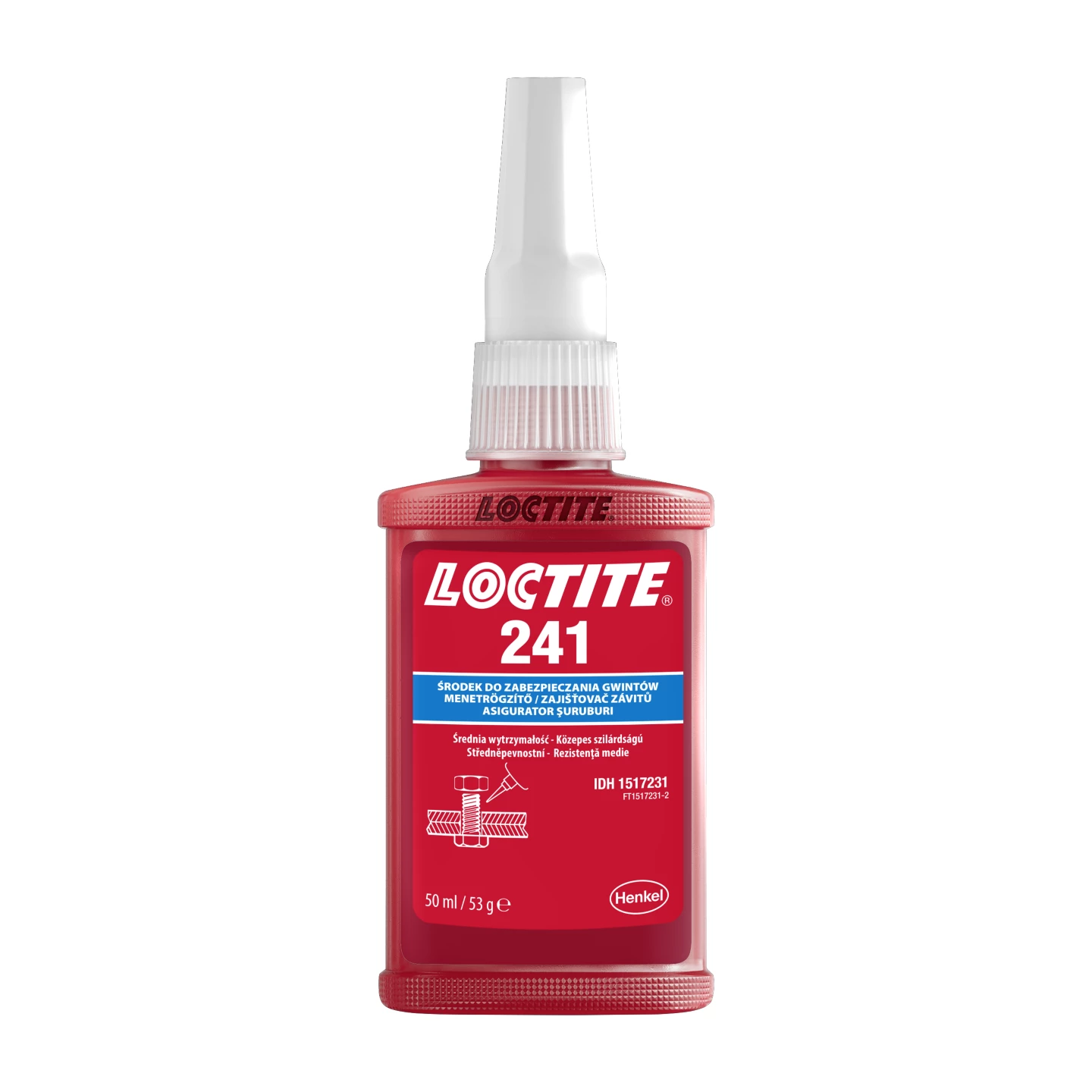 LOCTITE 241 Threadlocker, Medium Strength - 50ml Bottle (IDH 1517231)