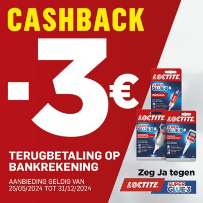 3 euros cashback - Loctite