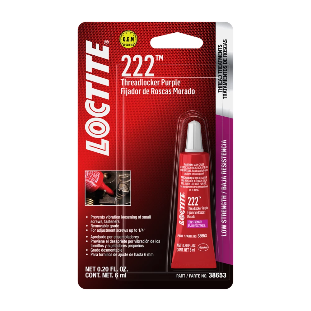 Loctite 222 low strength threadlocker