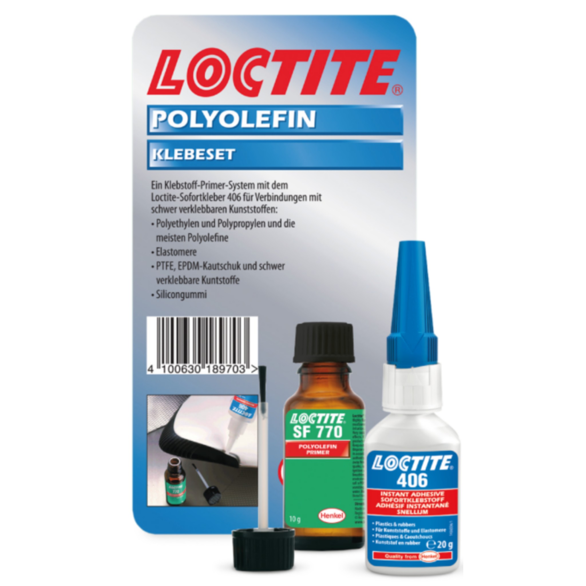 LOCTITE 406 / LOCTITE SF 770 SET - Sofortklebstoff - Henkel Adhesives