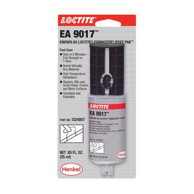 Loctite Epoxy Adhesive: EA 9017, Ambient Cured, 29.5 mL, Syringe, Clear,  Thick Liquid