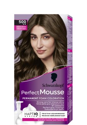 Perfect Mousse dlouhotrvající barva na vlasy: 500 Středně hnědý