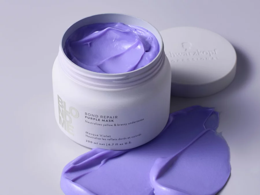 Schwarzkopf BLONDME Bond Repair Purple Mask 200ml – haarmasker 200 ml | Schwarzkopf Professional haarverzorging