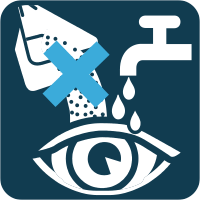 Vyhněte se kontaktu s očima. V případě zasažení očí je okamžitě vymyjte velkým množstvím vody.
