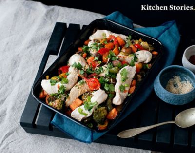 Pril | Sheet pan sesame chicken and vegetables