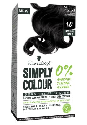 Schwarzkopf Simply Colour 1.0 Natural Black Permanent Colour Each