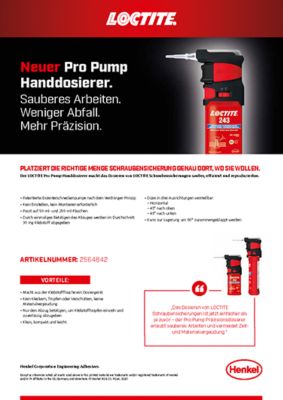 Informationsblatt LOCTITE Pro Pump Handdosierer AT