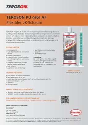 Informationsblatt TEROSON PU 9161 AF AT