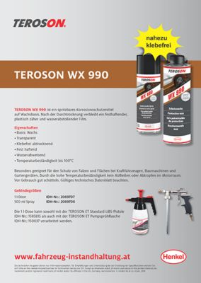 Informationsblatt TEROSON WX 990 AT