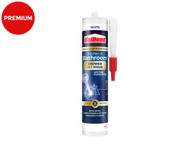 UniBond Kitchen &amp; Bathroom Shower in 1 hour Sealant&nbsp;Cartridge