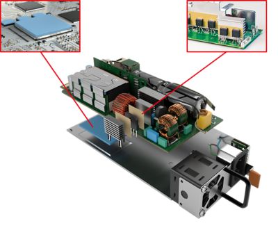 AC/DC Power Supplier with GAP PAD and SIL PAD/BOND PLY Materials