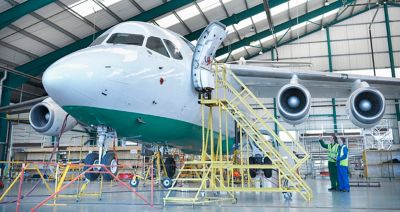 Airplane in hanger during maintenance, repair and overhaul gettyimages 