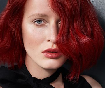 Wash out red store hair dye