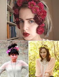 Blogové trendy vkladajú kvety do vlasov