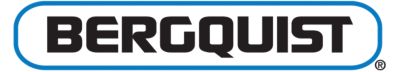 Extended rectangular version of logo for henkel's bergquist brand of thermal management materials and products colors are black lettering with blue outline and transparent background