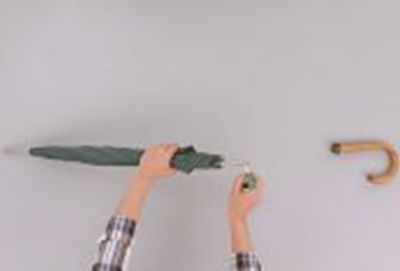 Reparar mango de un paraguas roto