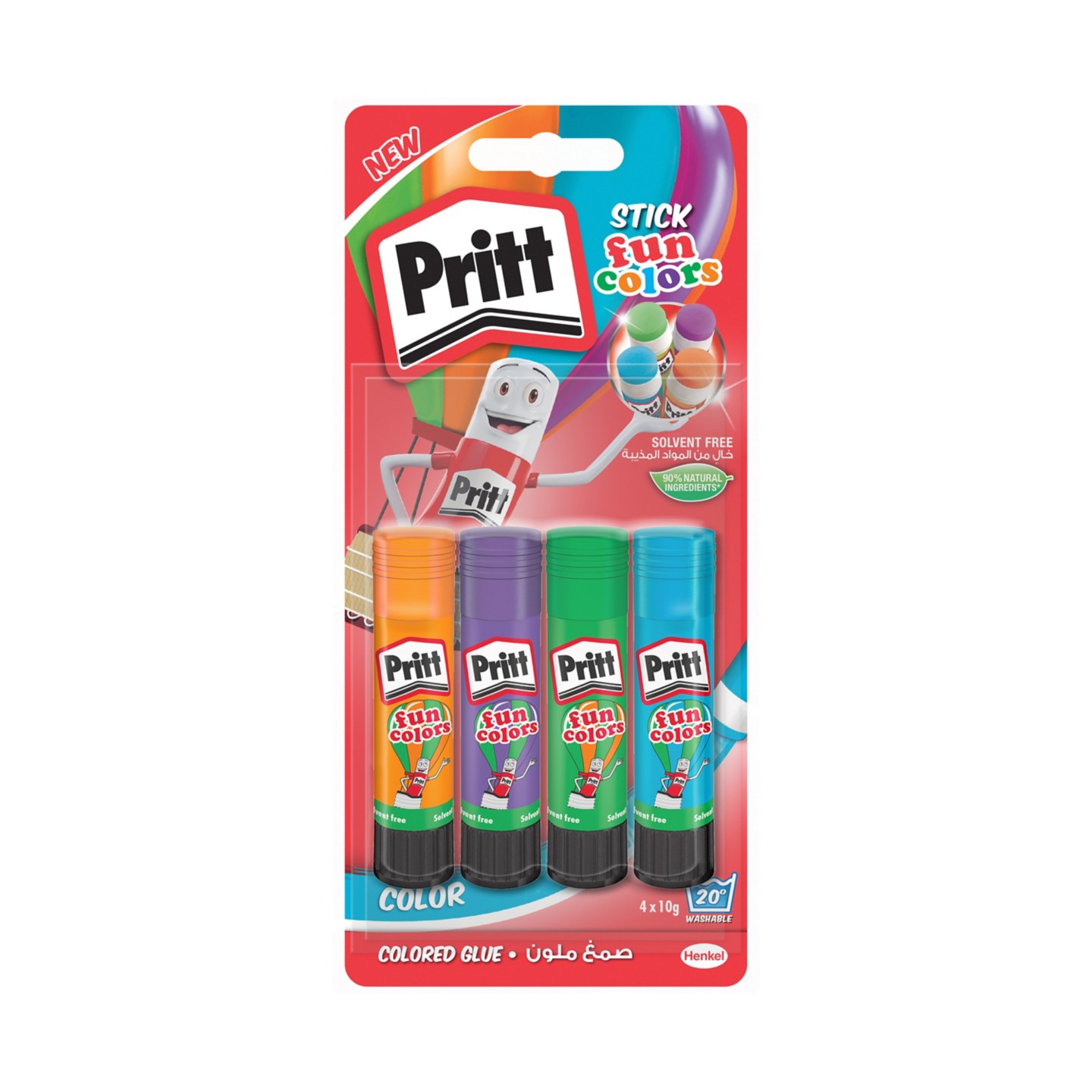 Pritt Glue Sticks BL-INT10G Fun Colors 4 x 10g Online at Best