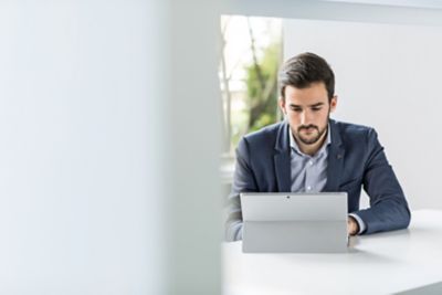 Man on computer