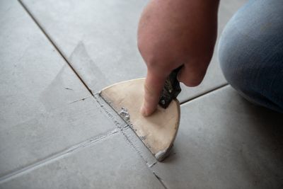 epoxy tile grout, applying tile grout