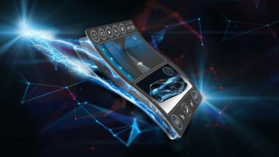 Illustration of automotive display key visual