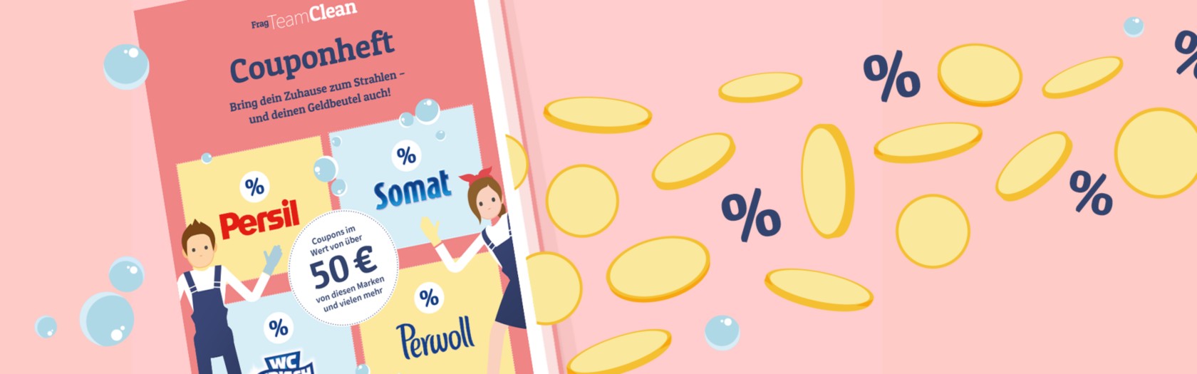 Henkel Rabattcoupon Heft Spare bis zu 50 € mit Coupons für Perwoll