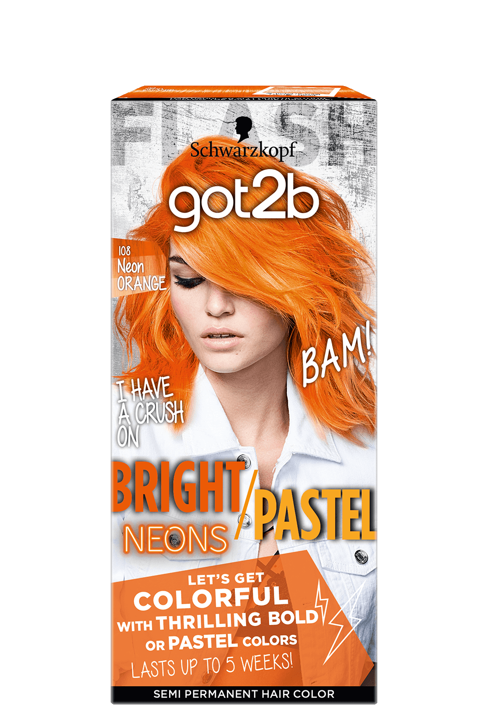 Neon Orange Hair Color