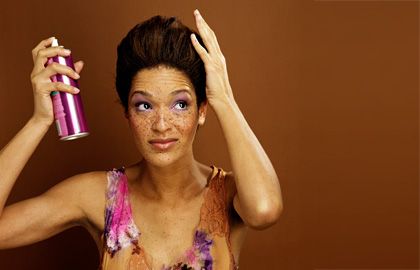How to use hair spray properly